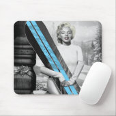 Tapis De Souris Le surf des neiges de Marilyn (Avec souris)