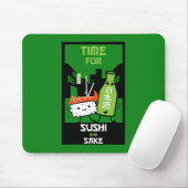 Tapis De Souris Le Sushi Et Le Sake (Avec souris)