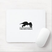 Tapis De Souris le t-rex déteste pushups.ai (Avec souris)