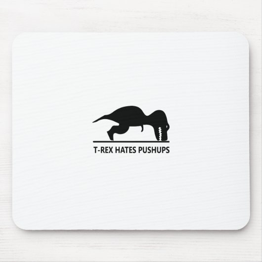 Tapis De Souris le t-rex déteste pushups.ai (Devant)