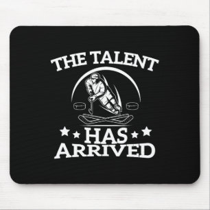 Tapis De Souris Le Talent Est Arrivé Joueur De Hockey Sur Glace Dr