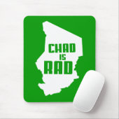 Tapis De Souris Le Tchad est rad (solide) (Avec souris)