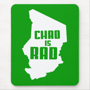 Tapis De Souris Le Tchad est rad (solide)