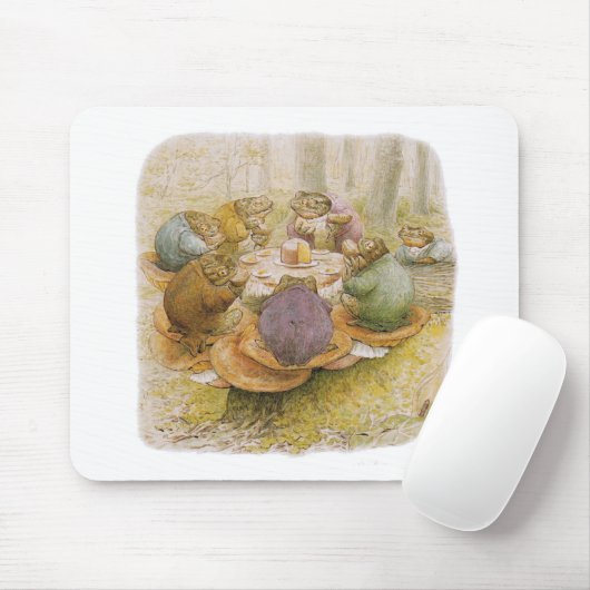 Tapis De Souris Le Tea Party des crapauds (par Beatrix Potter) (Avec souris)