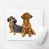 Tapis De Souris Le teckel poursuit Mousepad (Avec souris)