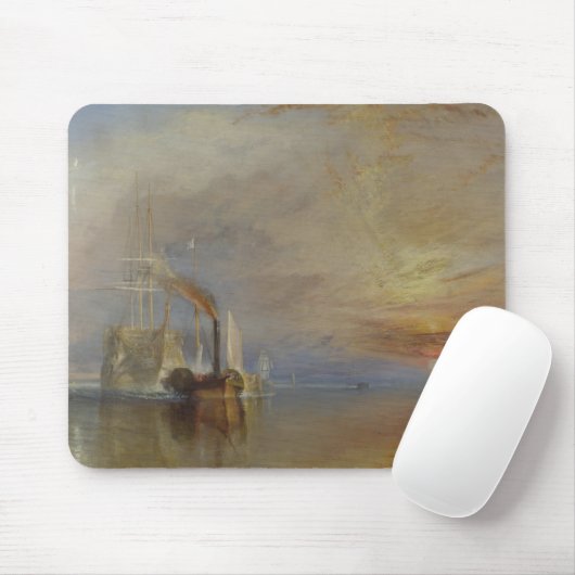 Tapis De Souris Le Temeraire de combat (par J.M.W. Turner) (Avec souris)