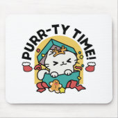 Tapis De Souris Le temps de la pub ! - Conception de Noël Festive  (Devant)