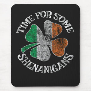 Tapis De Souris Le temps de la St. Patrick pour un trèfle de quelq