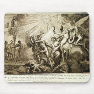 Tapis De Souris Le temps de père découvre le piétinement de vé