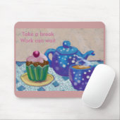 Tapis De Souris Le temps d'une pause thé (Avec souris)