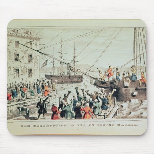 Tapis De Souris Le thé de Boston, 1846 (Devant)