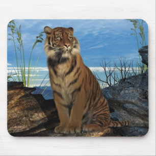 Tapis De Souris Le tigre de Bengale puissant