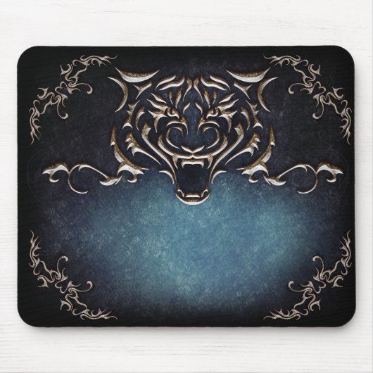 Tapis De Souris Le tigre Mousepad/a mis vos mots (Devant)