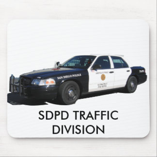 Tapis De Souris Le trafic Slicktop, DIVISION de TRAFIC de SDPD