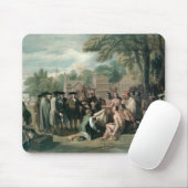 Tapis De Souris Le Traité de William Penn avec les Indiens dedans (Avec souris)