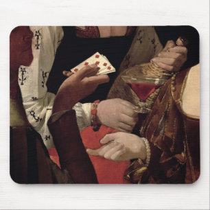 Tapis De Souris Le tricheur avec l'as des diamants, détail de