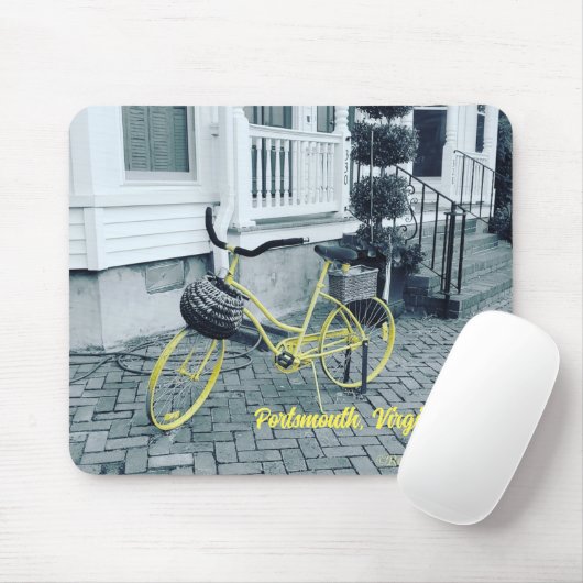 Tapis De Souris Le vélo jaune (Avec souris)