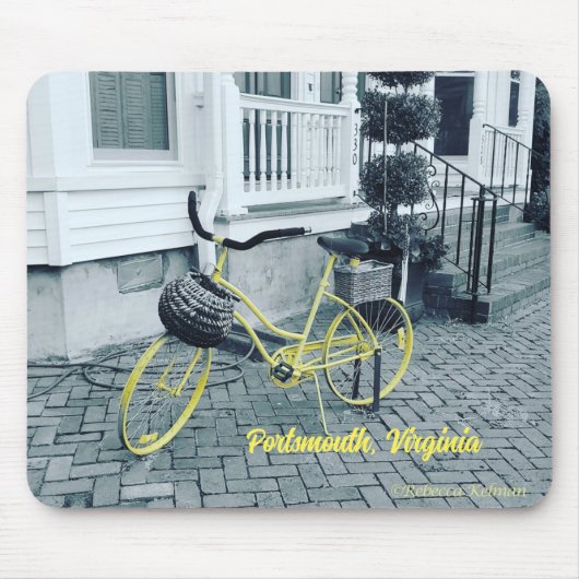 Tapis De Souris Le vélo jaune (Devant)