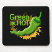 Tapis De Souris Le vert est CHAUD (Devant)
