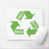 Tapis De Souris Le vert réutilisent la réutilisation réduisent (Avec souris)