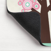Tapis De Souris Le vert rose à la mode entoure le mousepad (Coin)