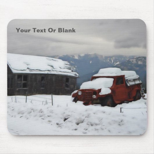 Tapis De Souris Le vieux camion rouge (Devant)