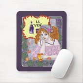 Tapis De Souris Le Vin Deux (Avec souris)