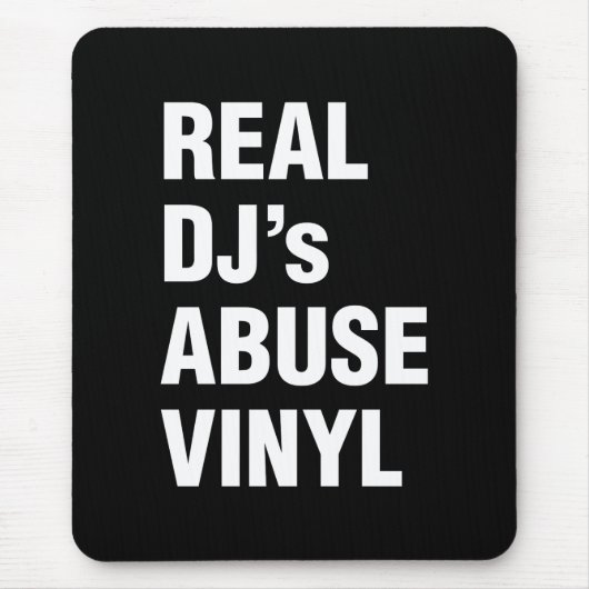 TAPIS DE SOURIS LE VINYLE DE LA VIOLENCE DE VÉRITABLE DJ (Devant)