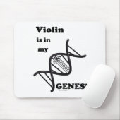 Tapis De Souris Le Violon Est Dans Mes Gènes (Avec souris)