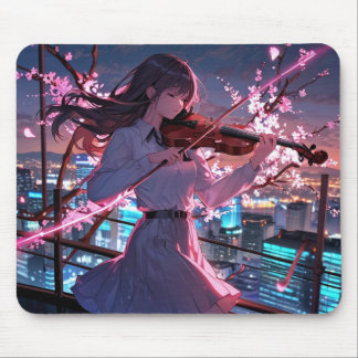 Tapis De Souris Le Violon Jouer la fille Mousepad