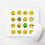 Tapis De Souris Le visage heureux d'Emoji (Avec souris)