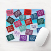 Tapis De Souris Le volleyball cite Mousepad en couleurs (Avec souris)