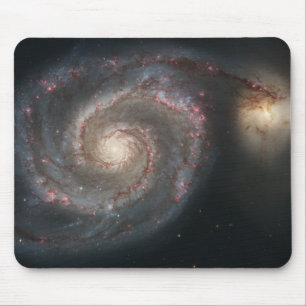 Tapis De Souris Le Whirlpool Galaxy M51 & Companion dans l'espace