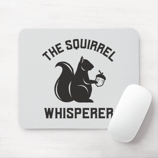 Tapis De Souris Le Whisperer d'écureuil | Écureuil (Avec souris)
