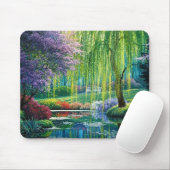 Tapis De Souris Le Willow Tree Over the Water Fine Art (Avec souris)