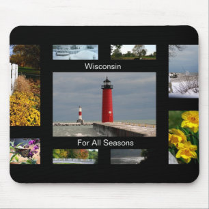 Tapis De Souris Le Wisconsin pendant toutes les saisons