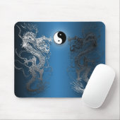 Tapis de souris le ying et yang dragons (Avec souris)