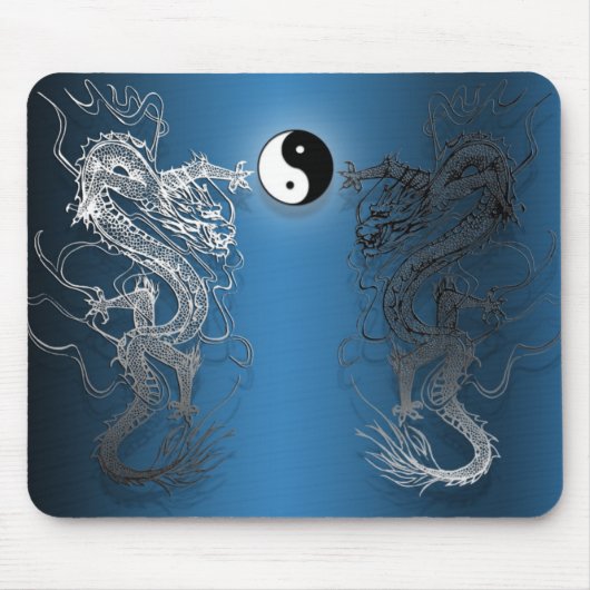 Tapis de souris le ying et yang dragons (Devant)
