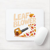 Tapis De Souris Leaf Blower Funny Autumn Fall Season Humor  (Avec souris)