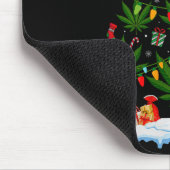 Tapis De Souris Leaf Christmas Tree Weed Stoner Xmas Premium Tri-b (Coin)