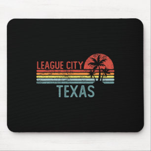 Tapis De Souris League City Texas Drôle Usa Ville Voyage Maison Ra