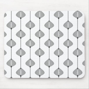 Tapis De Souris Leaves pattern in grey