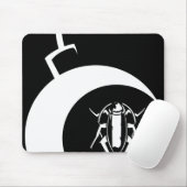 Tapis De Souris L'EC (bombe blanche) se ferment vers le haut de (Avec souris)