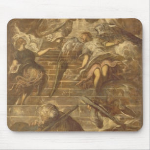 Tapis De Souris L'échelle de Jacob (huile sur la toile)