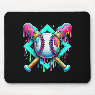 Tapis De Souris Lèchement De Baseball Pour Garçons Crème Glace Déc