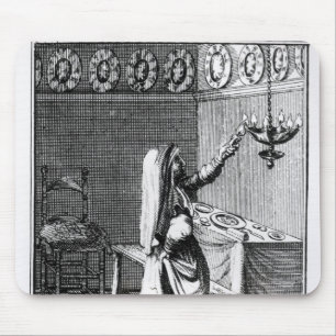 Tapis De Souris L'éclairage des bougies de sabbat