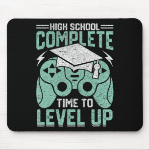Tapis De Souris L'École Complète Le Temps De Niveau Vidéo Jeu Grad