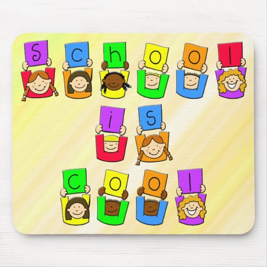 Tapis De Souris L'école est fraîche - des enfants (Devant)