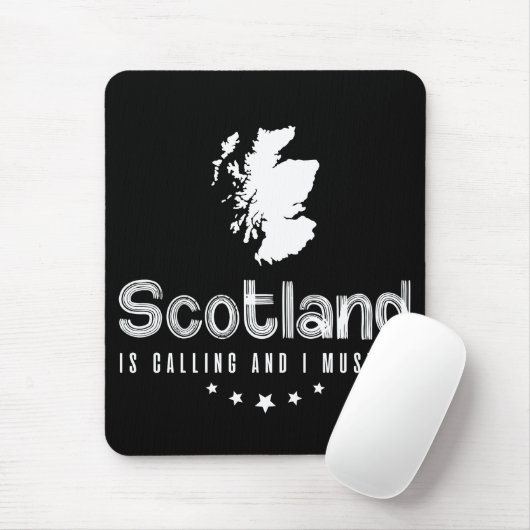Tapis De Souris L'Ecosse Appelle Et Je Dois Aller À Mousepad (Avec souris)