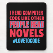 Tapis De Souris lecteur de code informatique (Devant)